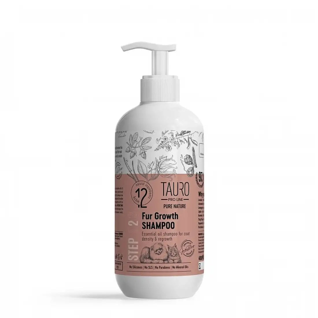 TAURO PRO LINE PURE NATURE STEP 2 毛髮生長洗髮水 (增加毛髮密度及毛髮再生) 400ML