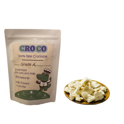 泰國 CRO CO 冷凍脫水鱷魚肉粒 50g