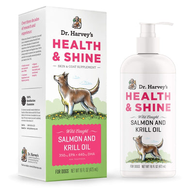 Dr Harvey’s Health and Shine Salmon & Krill 鮭魚和磷蝦魚油補充劑 473ml