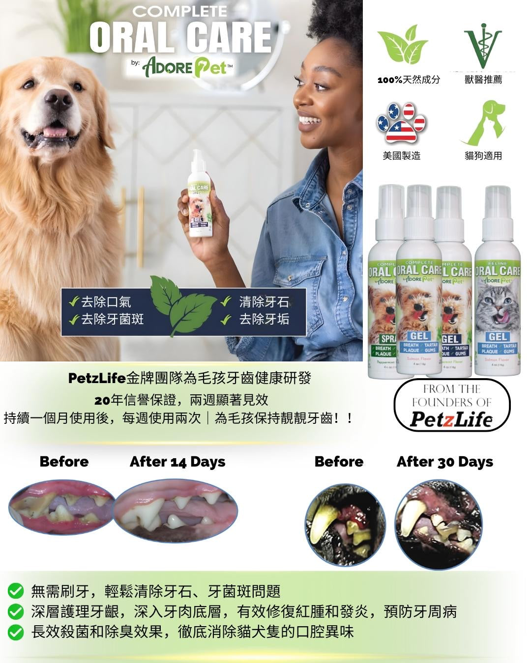 AdorePet - Complete Oral Care 口腔護理啫喱/噴霧