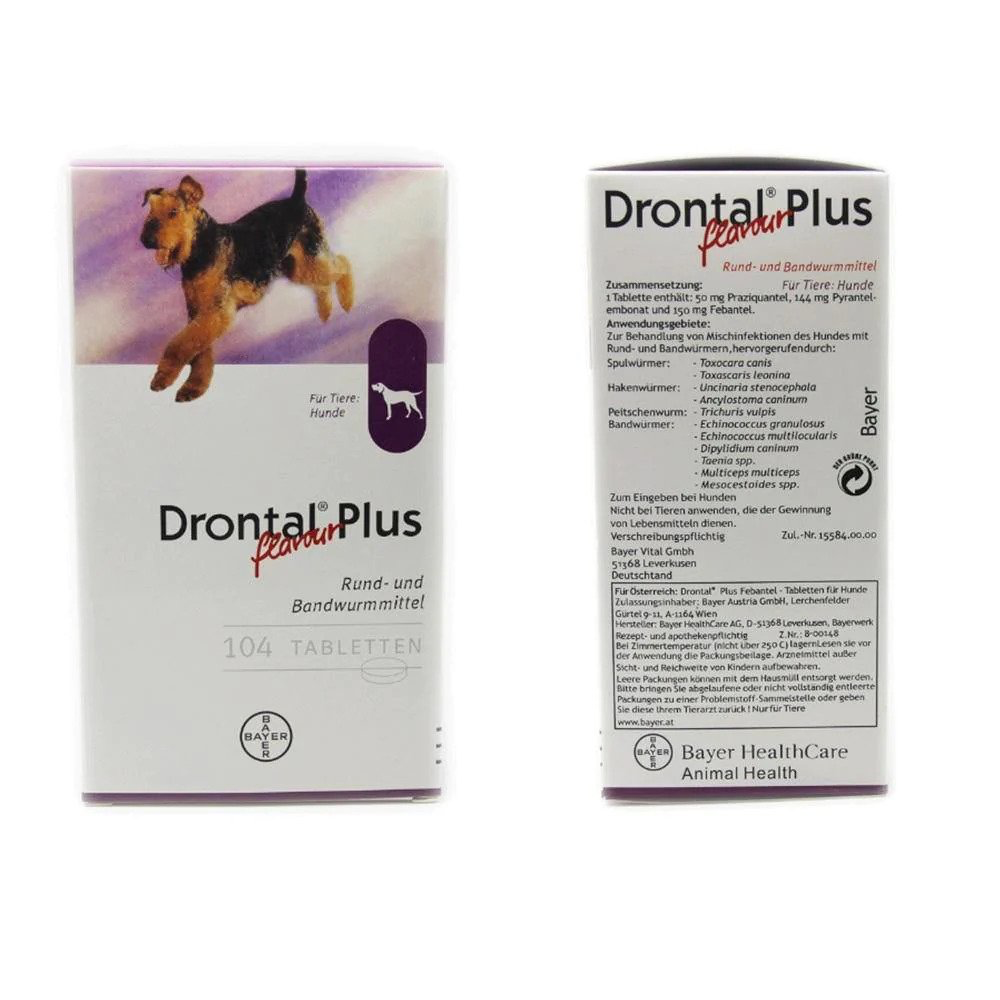 Drontal Plus Tasty Tablets for Dog 犬用杜蟲藥 (單片)