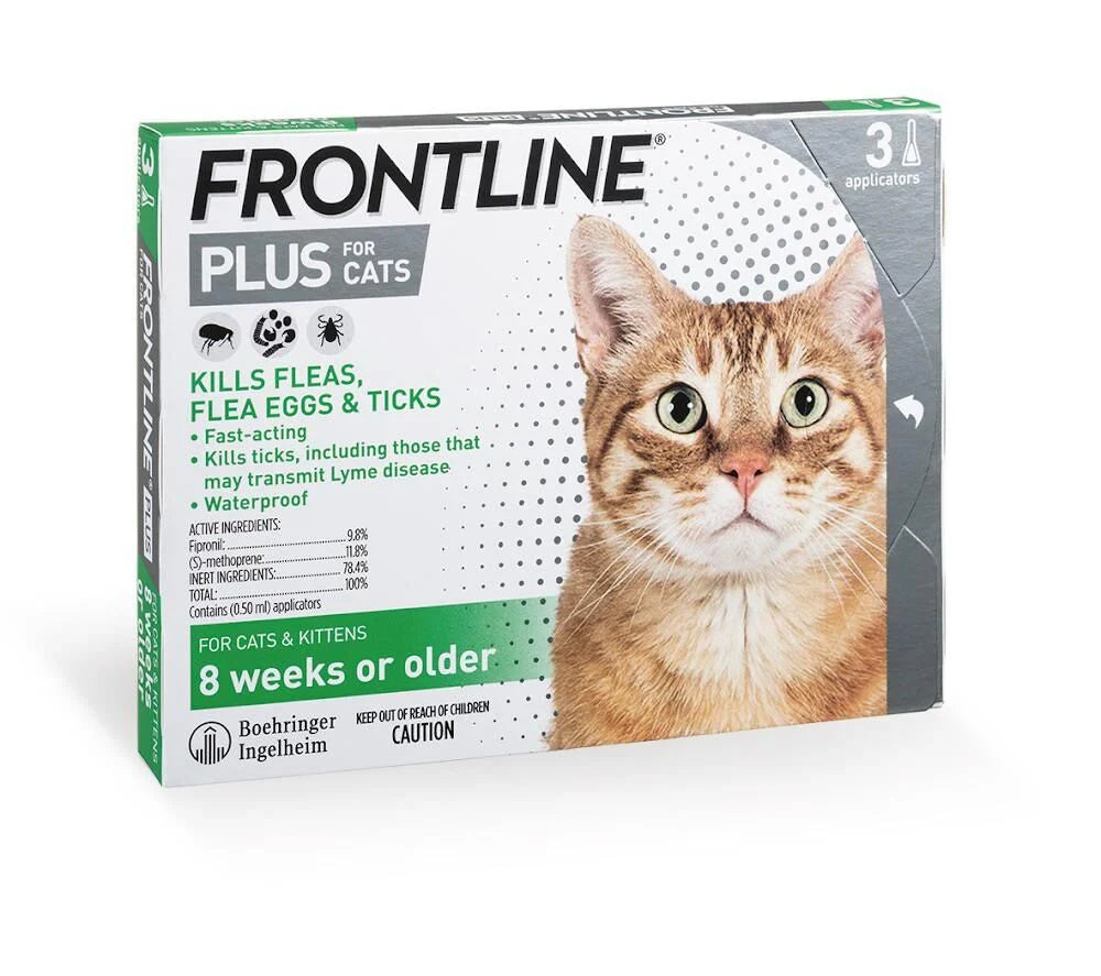 Frontline Plus 貓用防蝨防牛蜱滴劑 (3支)